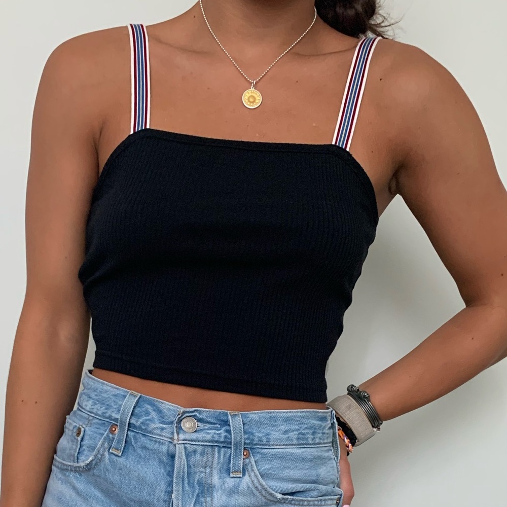 Pac sun black crop top